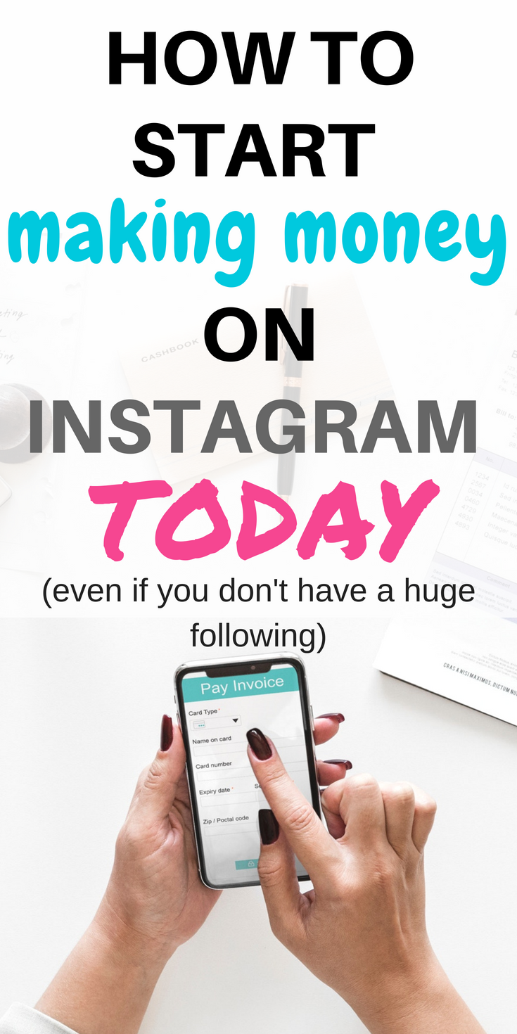 the quickest way to make money on Instagram even with a small following