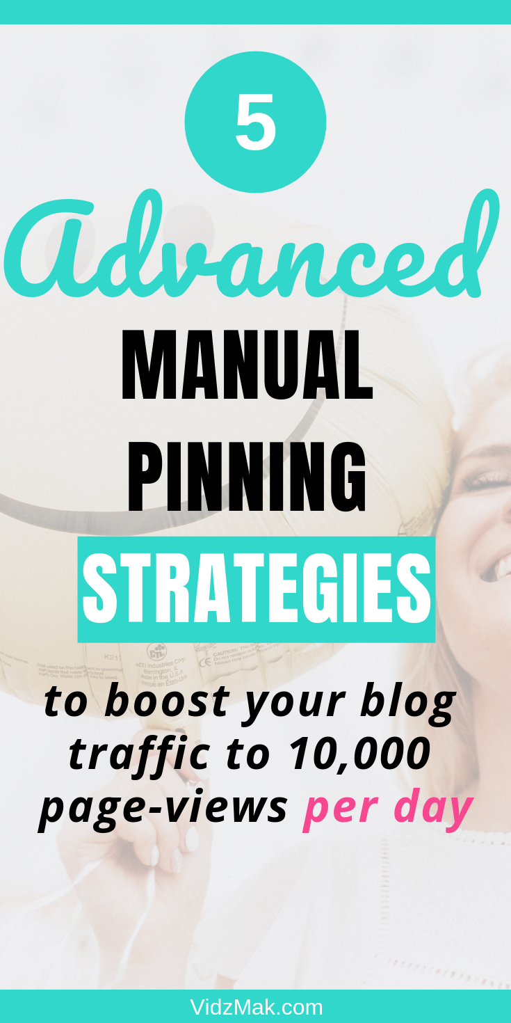 No budget for tailwind? Now worries, Here are 5 straight forward manual pinning strategies that wil boost your blog traffic even better than what tailwind would have done for you. Read them NOW!