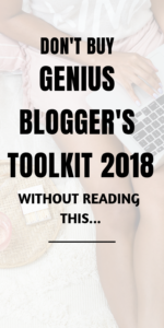 Genius Blogger's Toolkit 2018