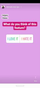 Instagram Stories encouraging engagement