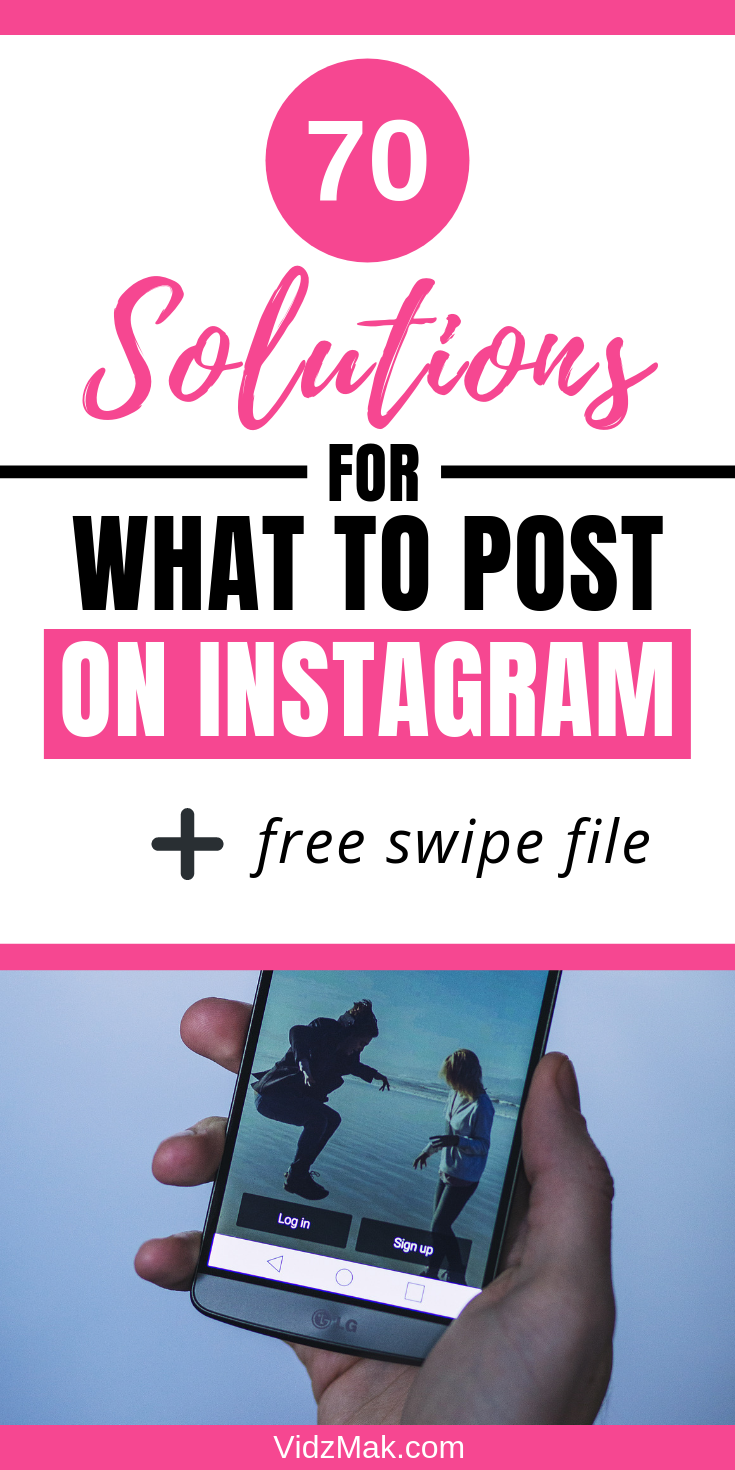 Do you always wonder what to post on instagram to get likes? Here I have compiled a list of 70 best instagram posts for business and ideas to post on instagram for business so you don't have to worry about what to post next time. Just use my swipe file and post a picture. These are creative instagram posts for businesses if you are looking for instagram posts examples.