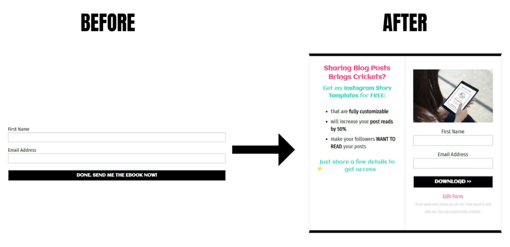 Beautiful Mailchimp Opt-in Forms