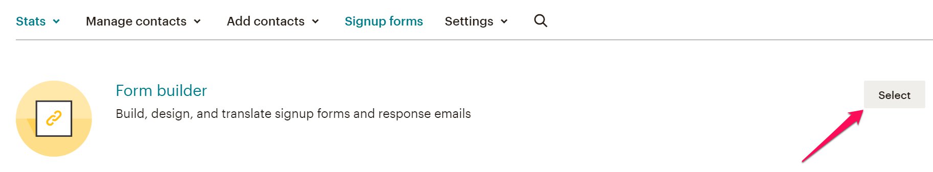 Designing a Signup form inside Mailchimp