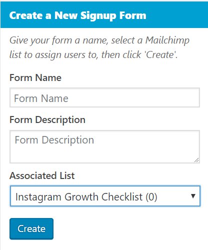Yikes Easy Forms for Mailchimp Signup Form