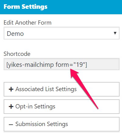 Embedding Yikes Easy Forms for Mailchimp in your website