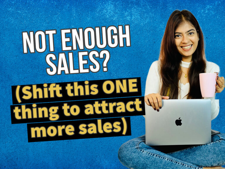 If you’re NOT making enough sales right now – THIS is why! (Shift this ONE thing to ATTRACT more sales)￼
