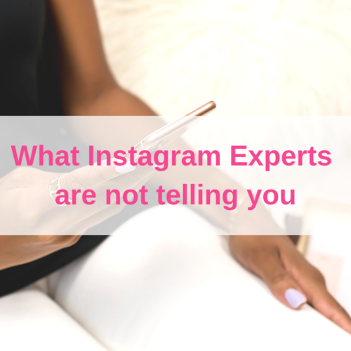 What Instagram Experts are not telling you…